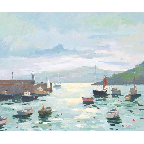 4 - Eric WARD (1945) Morning Light at St Ives Oil on canvas, signed, titled artist's label to verso, 50 ... 