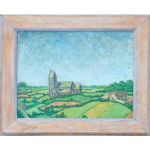 40 - Denis MITCHELL (1912-1993) St John's in The Fields (St Ives), 1944 Oil on board, signed, titled and ... 