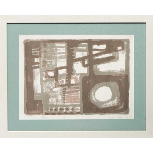 418 - Rosina ROGERS (1918-2011) Form and Space, 1959 Screenprint, numbered 1/10 (no other copies known to ... 