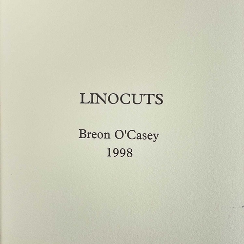 44 - Breon O'CASEY (1928-2011) 'Linocuts: Breon O'Casey', 1998, a publication of 35 linocuts printed by H... 