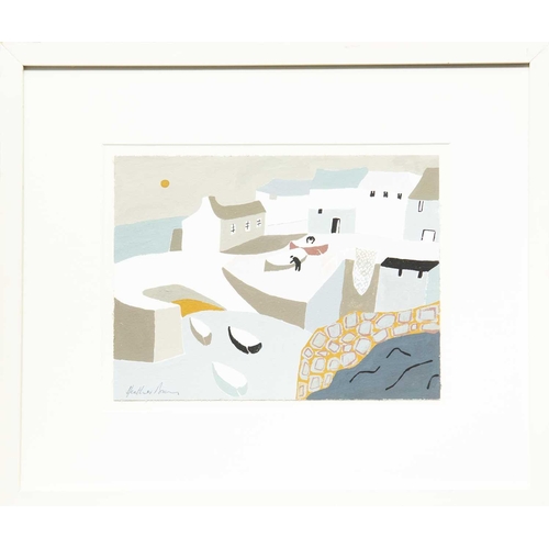 46 - Heather BRAY (1941) Untitled Gouache on paper, signed, 24 x 32cm, 46 x 54cm framed.