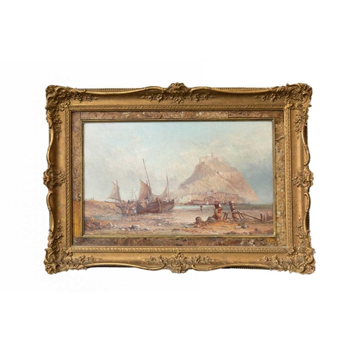 479 - Alfred POLLENTINE (1836-1890) St Michael's Mount, Cornwall Oil on canvas, signed, further signed and... 