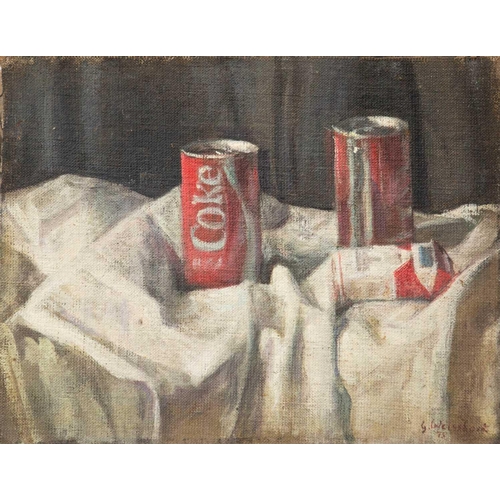 508 - George WEISSBORT (1928-2013) Still Life with Apple Oil on board, 46 x 55cm. Together with two other ... 