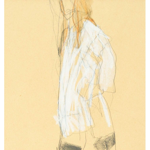 520 - Porl (Pearl) THOMPSON (The Cure) (1957) Untitled Mixed media drawing, 20 x 19cm, framed 33 x 32cm