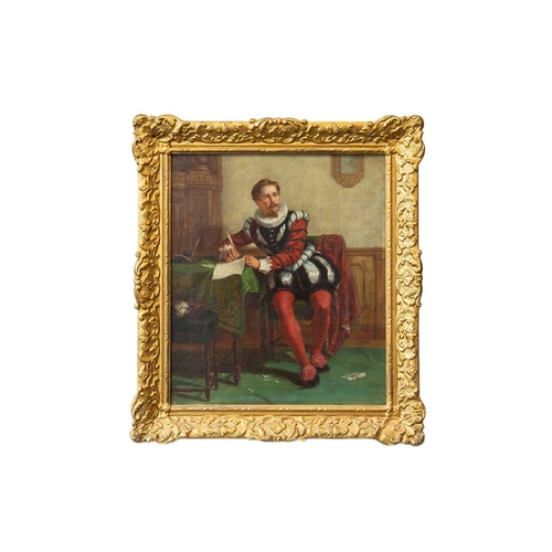 531 - James HAYLLAR (1829-1920) The Reply Oil on canvas, monogrammed and dated '69, 35 x 30cm, 45 x 39cm f... 