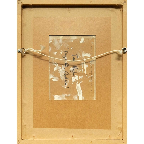 535 - Tom HUGHES (1965) King's Road, Chelsea Oil on card, signed and titled verso, 21cm x 15cm, 44cm x 34c... 