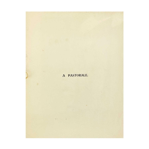 592 - A Pastorale Charles Walter Simpson Illustrated with twelve woodcuts, foreword and poem by Lady June ... 