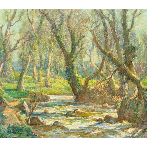 66 - Samuel John Lamorna BIRCH (1869-1955) Lamorna Stream, circa 1954 Oil on canvas, signed, 67 x 76cm, f... 