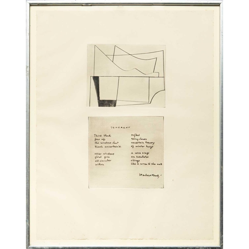 67 - Ben NICHOLSON (1894-1982) Tenement, from 21 Etchings and Poems (1957) Drypoint, sheet size 50 x 39cm... 