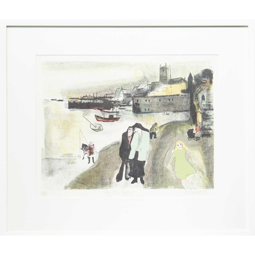 72 - ± Gill WATKISS (1938-2024) 'Abbey Steps, Penzance', 1979 Original coloured lithograph, numbered 51/7... 