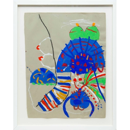 77 - Roger HILTON (1911-1975) Untitled (Anthropomorphic Woman), 1974 Gouache, signed with initials and da... 