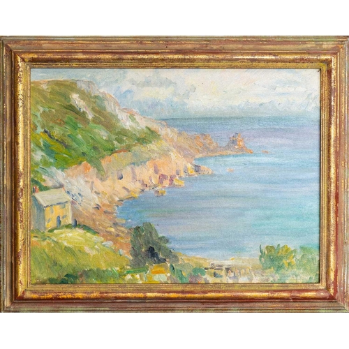 81 - Elizabeth Lamorna KERR (1905-1990) Lamorna Cove Oil on board, 29 x 39cm, 39 x 48cm framed. Note - wr... 