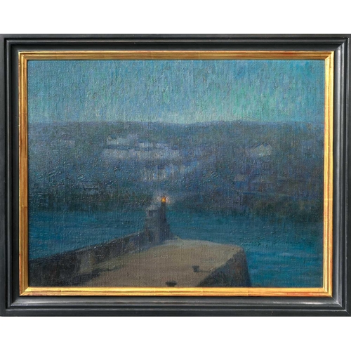 96 - Emily ALLNUT (1869-1944) St. Ives, Twilight Oil on canvas, signed, 41 x 54cm, 52 x 64cm framed.