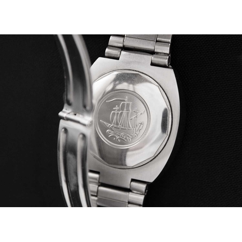 137 - TISSOT - A T.12 stainless steel gentleman's automatic bracelet wristwatch. The signed silvered dial ... 