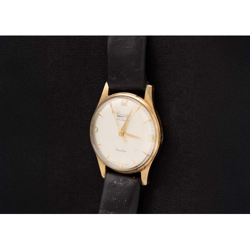 160 - EVERITE - An Incabloc 9ct cased gentleman's manual wind wristwatch. Circa 1960's, the signed 24mm si... 