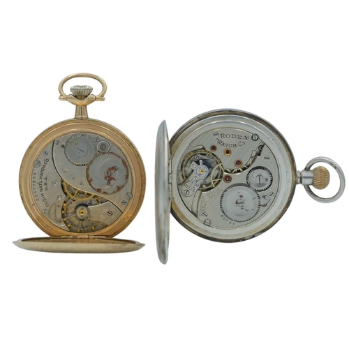 162 - A collection of seven pocket watches for repair or spares. To include a silver cased half-hunter by ... 