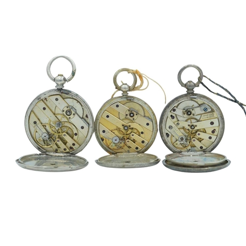 188 - A selection of pocket watches for repairs or spares. Including a gun metal button hole watch, three ... 