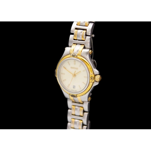 194 - GUCCI - Three lady's quartz wristwatches within boxes. One is ref. 6400L, circa 1996, original leath... 