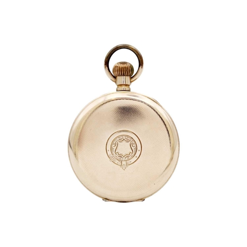 220 - A selection of four crown wind pocket watches. To include a gold-plated with PRIMEX lever movement, ... 