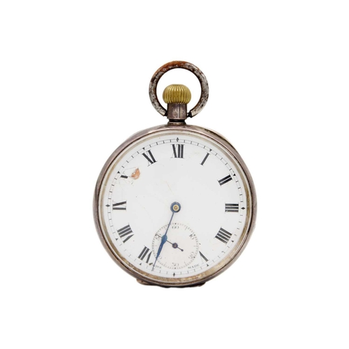 220 - A selection of four crown wind pocket watches. To include a gold-plated with PRIMEX lever movement, ... 