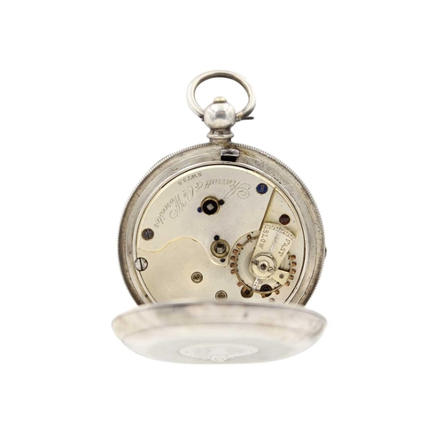 225 - A selection of three pocket watches. To include a Waltham gold plated crown wind, case 50mm, an Amer... 