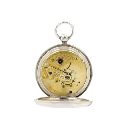 225 - A selection of three pocket watches. To include a Waltham gold plated crown wind, case 50mm, an Amer... 