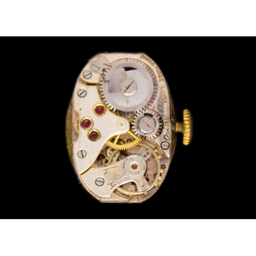 230 - Two 9ct cased lady's manual wind wristwatches. One with circular case and Swiss 15 jewel movement, C... 