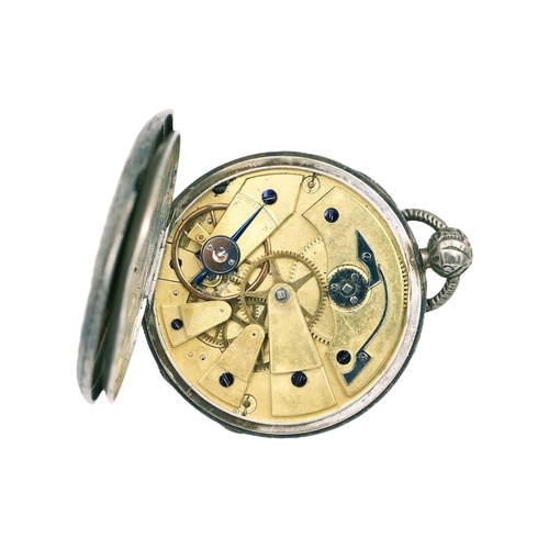 5 - VACHERON GIROD - A cylinder escapement silver cased key wind slim pocket watch. Circa 1805, the whit... 