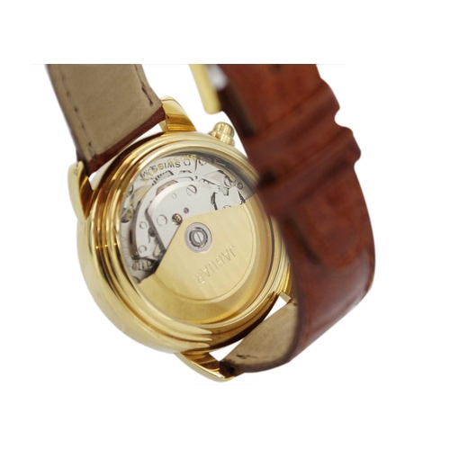 65 - JAGUAR - A gentleman's automatic chronograph gold-plated wristwatch. Ref. JS196/1, with signed 29mm ... 