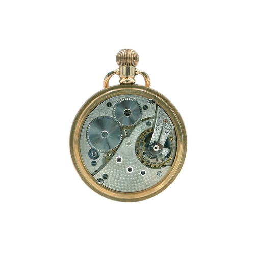 9 - A Waltham gold-plated full hunter pocket watch and an open-face pocket watch. Both crown wind, the W... 