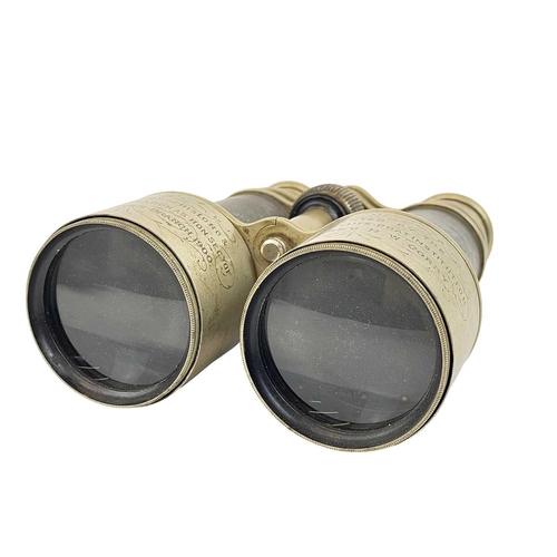 98 - Porthleven RNLI interest, a pair of binoculars by Ross, London. Engraved 'In recognition of his long... 