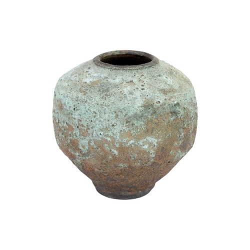 1030 - § Jason Wason (1946). Studio pot with copper patina, height 18cm. Mollie & Graham met in Wimbledon i... 