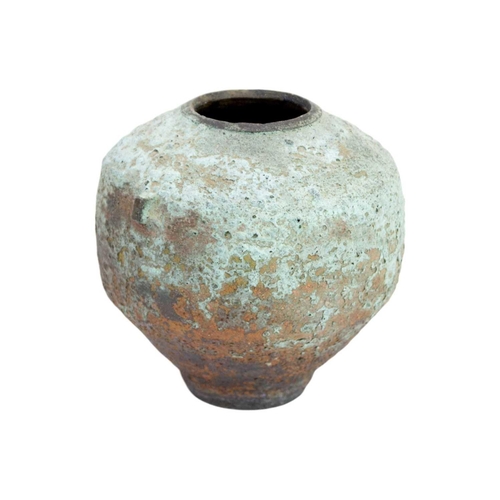 1030 - § Jason Wason (1946). Studio pot with copper patina, height 18cm. Mollie & Graham met in Wimbledon i... 