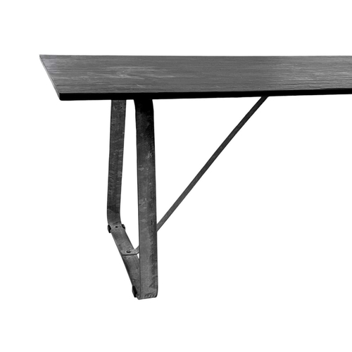 1036 - Robin Day (1915-2010), A Sussex Tavolo table. With a natural slate top on a galvanised steel base, h... 