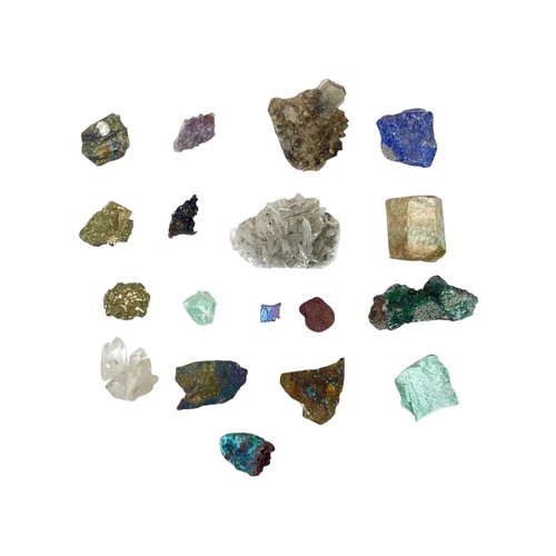 1099 - A collection of minerals. Including copper and iron specimens, quartz, and others. Mollie and Graham... 