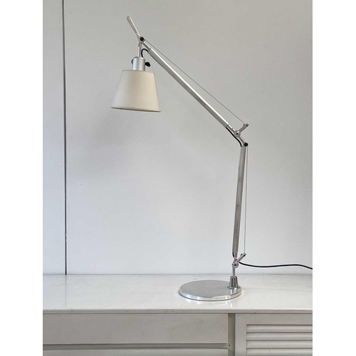 1135 - Michele de Lucchi Giancarlo Fassina for Artemide, a Tolomeo desk or table lamp. Polished aluminium, ... 