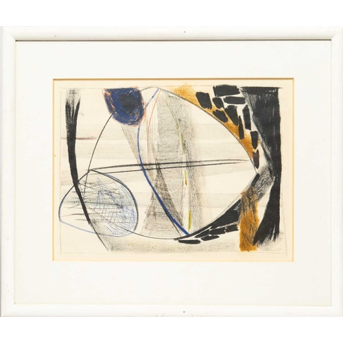 1161 - § Paul FEILER (1918-2013) Abstract drawing 1963 Pastel on paper, signed and dated '63, 30X39.5cm, fr... 