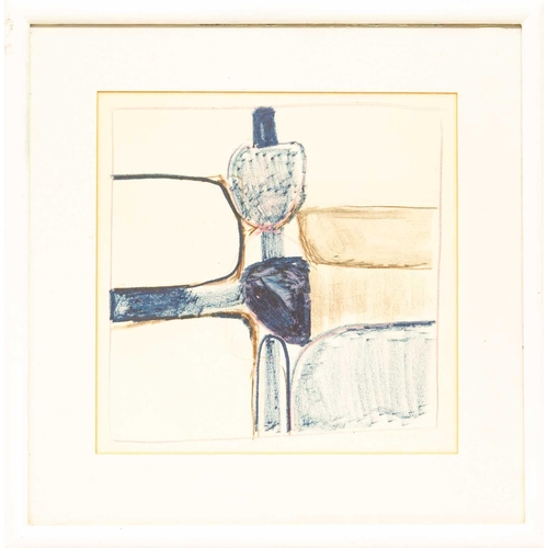 1172 - § Paul FEILER (1918-2013) Abstract drawing 1963 Pastel and crayon on paper, signed and dated '63, 32... 