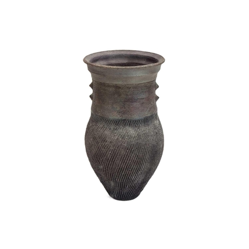 1184 - § Jason Wason (1946). Pot from 'The Excavation Series', impressed personal seal mark, height 27cm. M... 