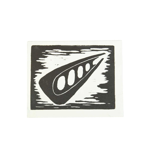 1197 - Denis MITCHELL (1912-1993) Two linocut Christmas greetings cards Untitled (1986), inscribed to Molly... 