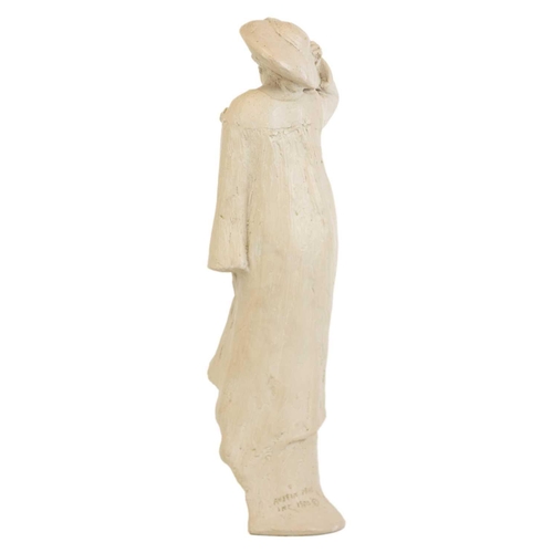 122 - An Austin Editions cast figure of an Art Nouveau lady. Moulded mark and dated 1980, height 51cm.