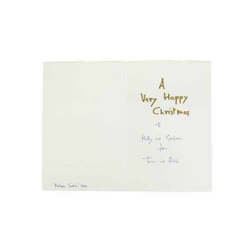 1221 - Tom CROSS (1931-2009) 10 Christmas Greetings cards. Collage and linocut, 1980s-2000s (10). Mollie & ... 