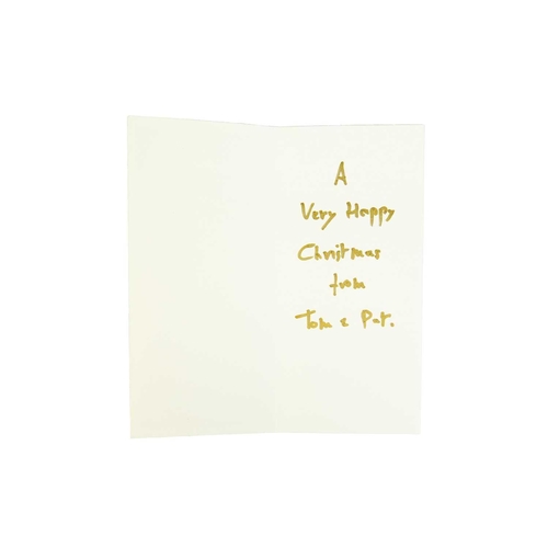 1221 - Tom CROSS (1931-2009) 10 Christmas Greetings cards. Collage and linocut, 1980s-2000s (10). Mollie & ... 