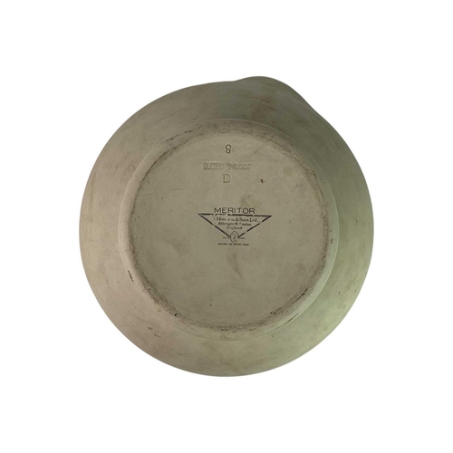 124 - A large pharmaceutical pestle and mortar. The mortar stamped Meritor Acid Proof, diameter 23.5cm.