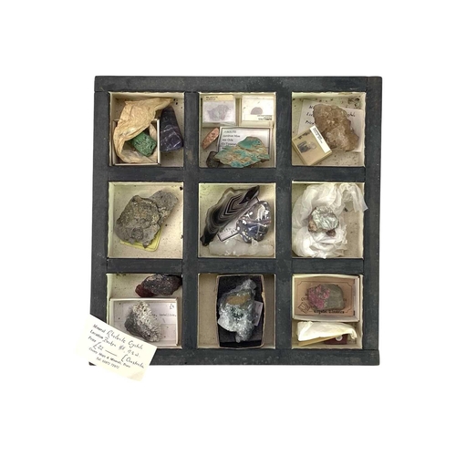 211 - A collection of UK mineral specimens. Mostly labelled to include Blue John fluorite Treek Cavern Cas... 