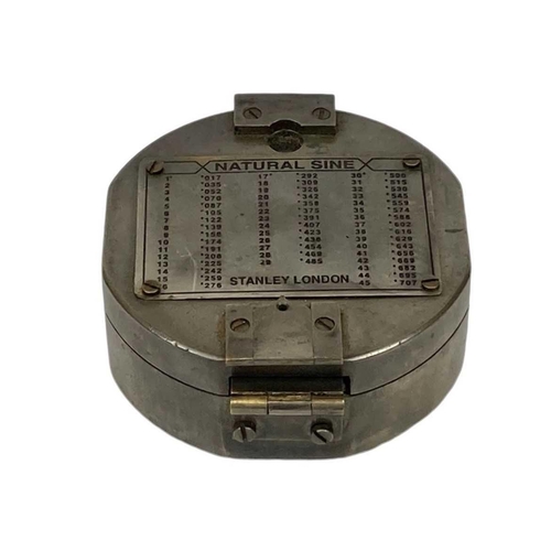 238 - An early 20th century Swiss compass/sitometer. In original leather case together with a brass Watkin... 