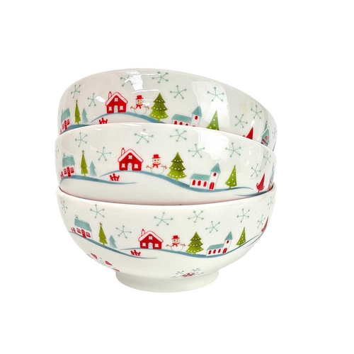 308 - A Portmeirion pottery Christmas Wish. To include, teapot and cover, serving bowl, four dessert bowls... 