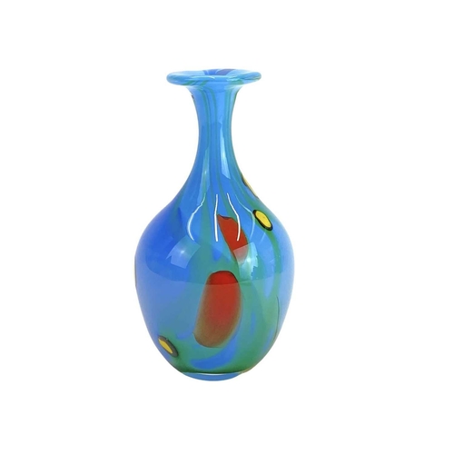 315 - Norman Stuart Clarke (1946) Art glass vase signed and dated 2014, height 18cm.