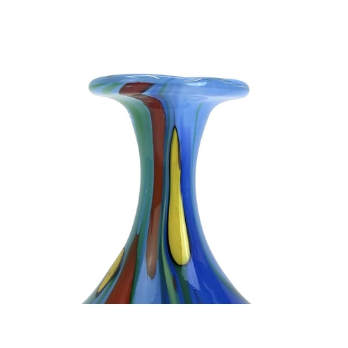 315 - Norman Stuart Clarke (1946) Art glass vase signed and dated 2014, height 18cm.