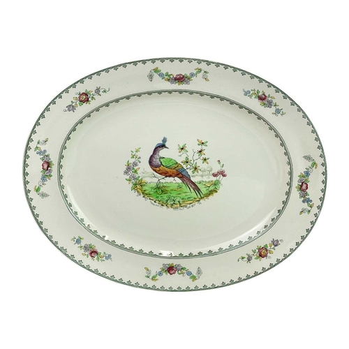 462 - A Copeland Spode Vienna Bird pattern part service. comprising; six dinner plates, five dessert plate... 